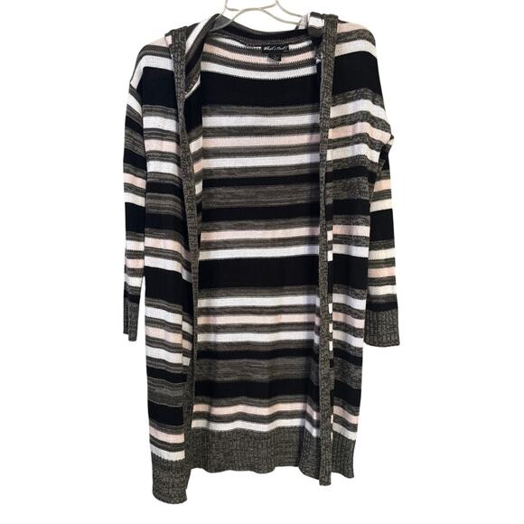 What's Next Striped Hooded Sweater Sz 1X - Picture 1 of 8